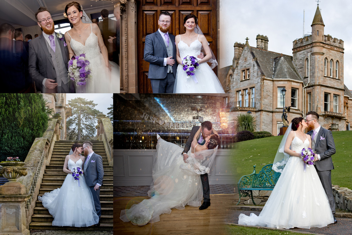 claire and david wedding at the Culloden Hotel